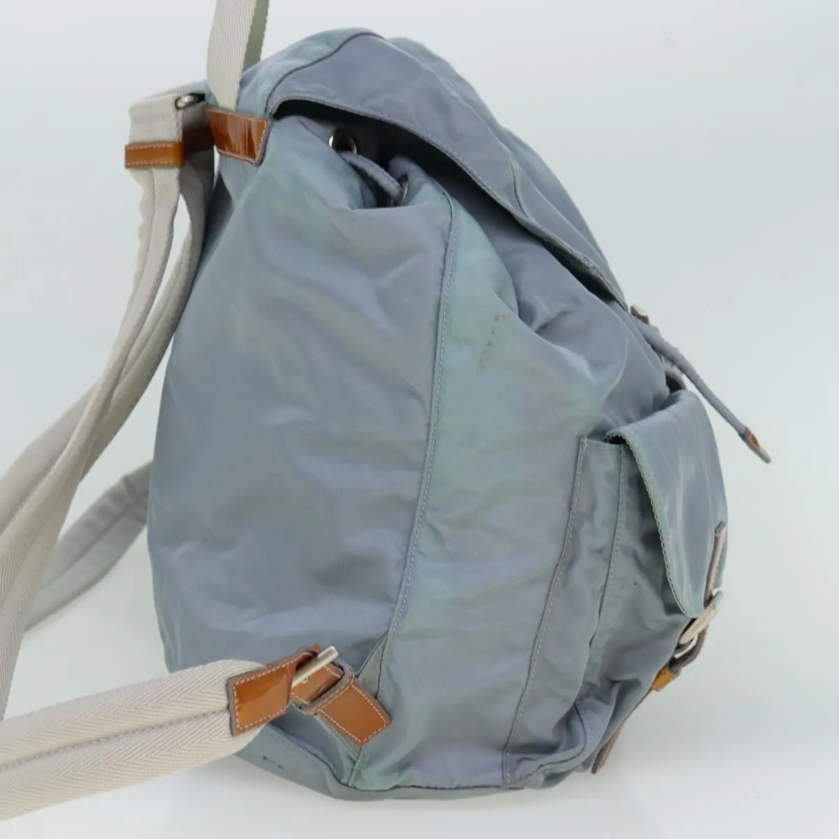 Trendy Inspired Prada Backpack Nylon Blue Auth 77354