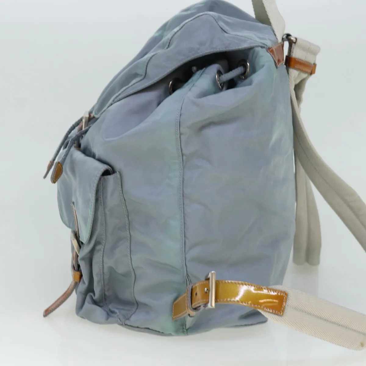 Trendy Inspired Prada Backpack Nylon Blue Auth 77354