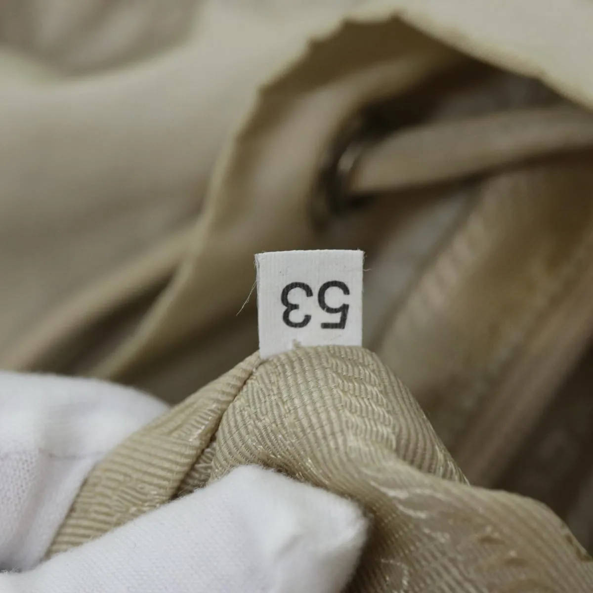 Trendy Inspired Prada Backpack Nylon Cream Auth 75340