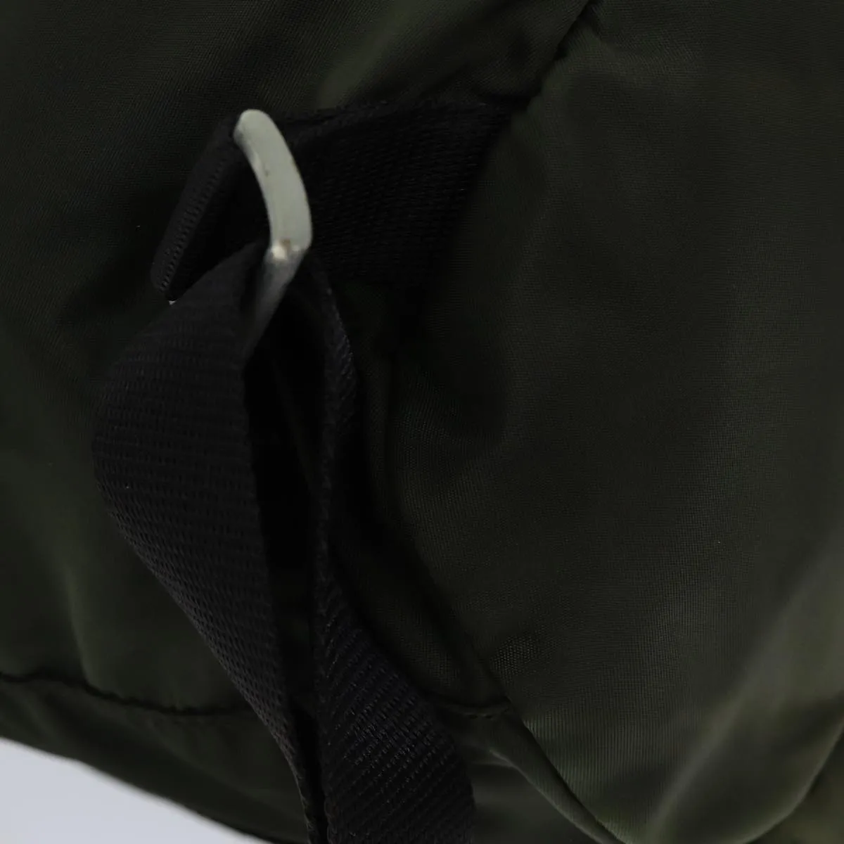 Trendy Inspired Prada Backpack Nylon Khaki Auth 75695