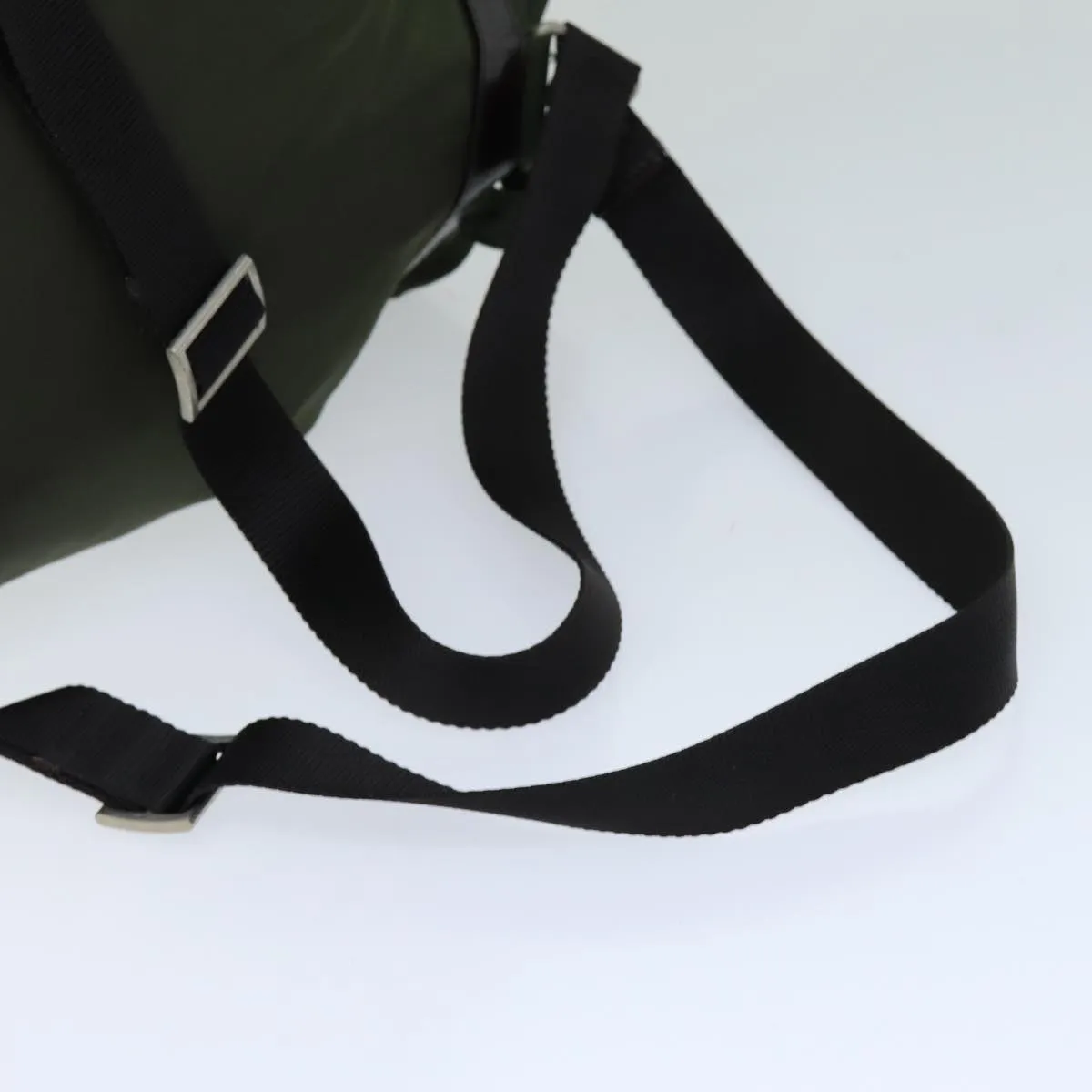 Trendy Inspired Prada Backpack Nylon Khaki Auth 75695