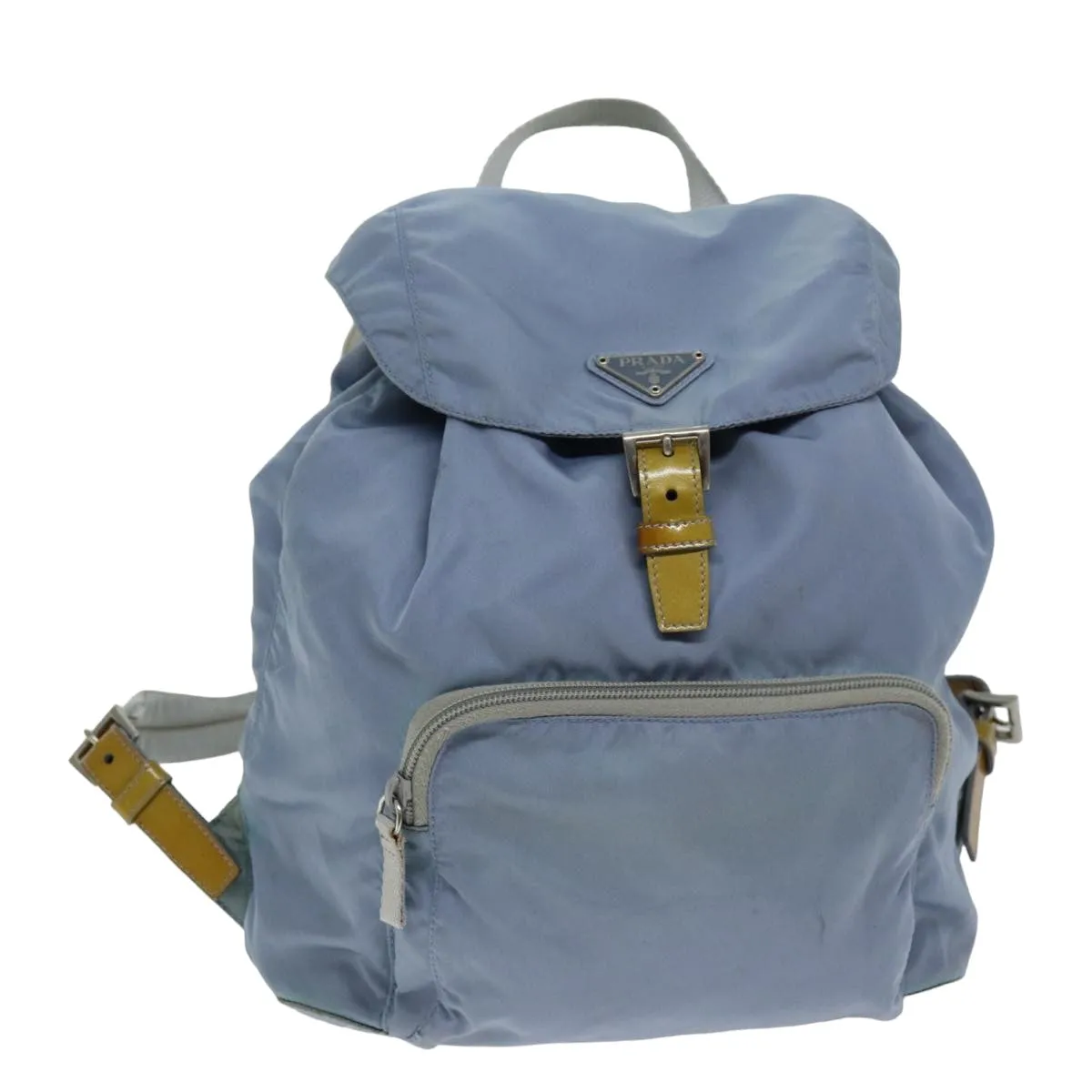 Trendy Inspired Prada Backpack Nylon Light Blue Auth 75233