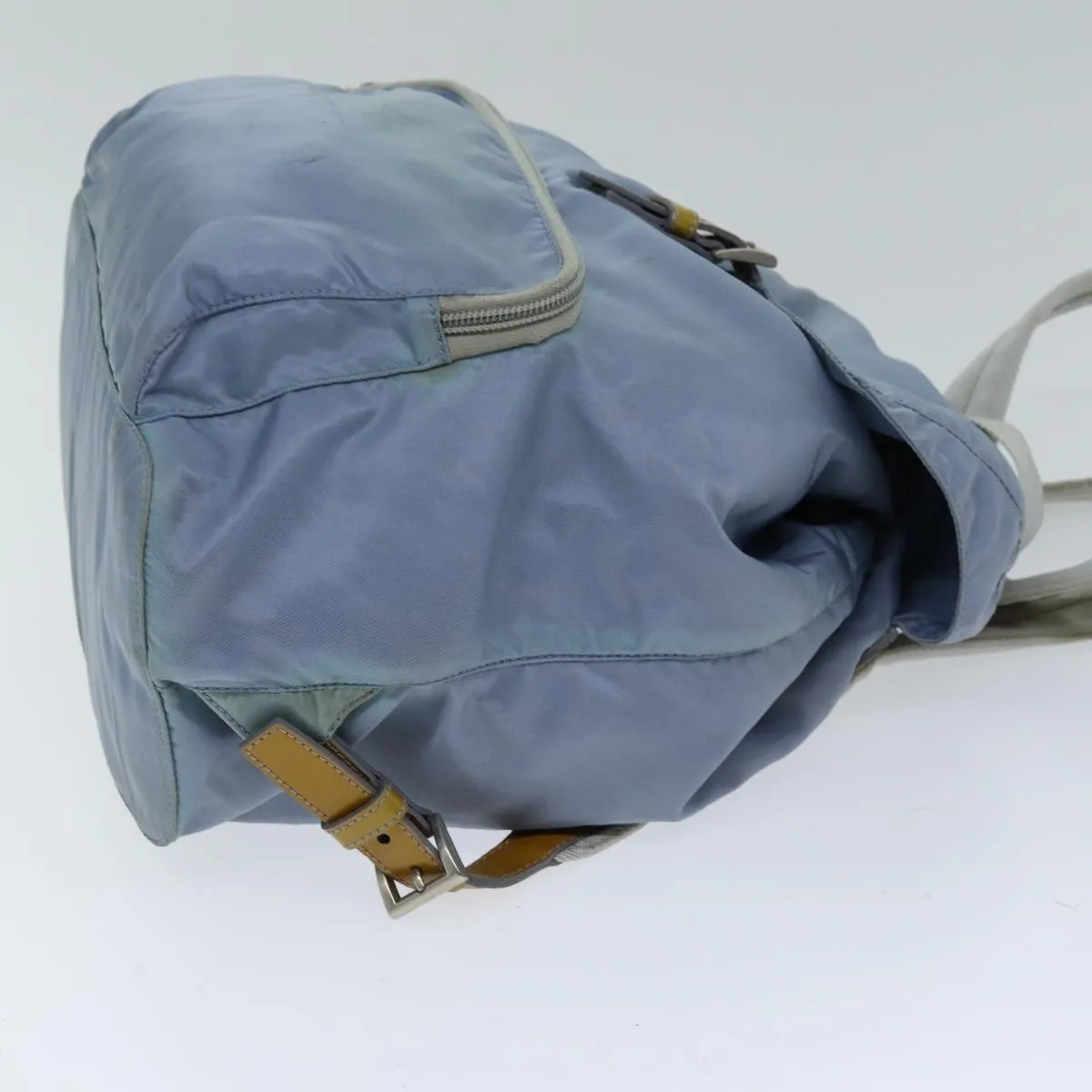 Trendy Inspired Prada Backpack Nylon Light Blue Auth 75233