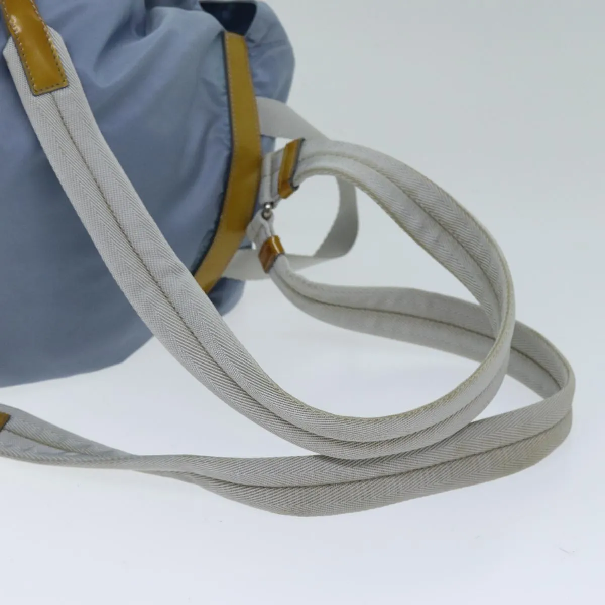 Trendy Inspired Prada Backpack Nylon Light Blue Auth 75233