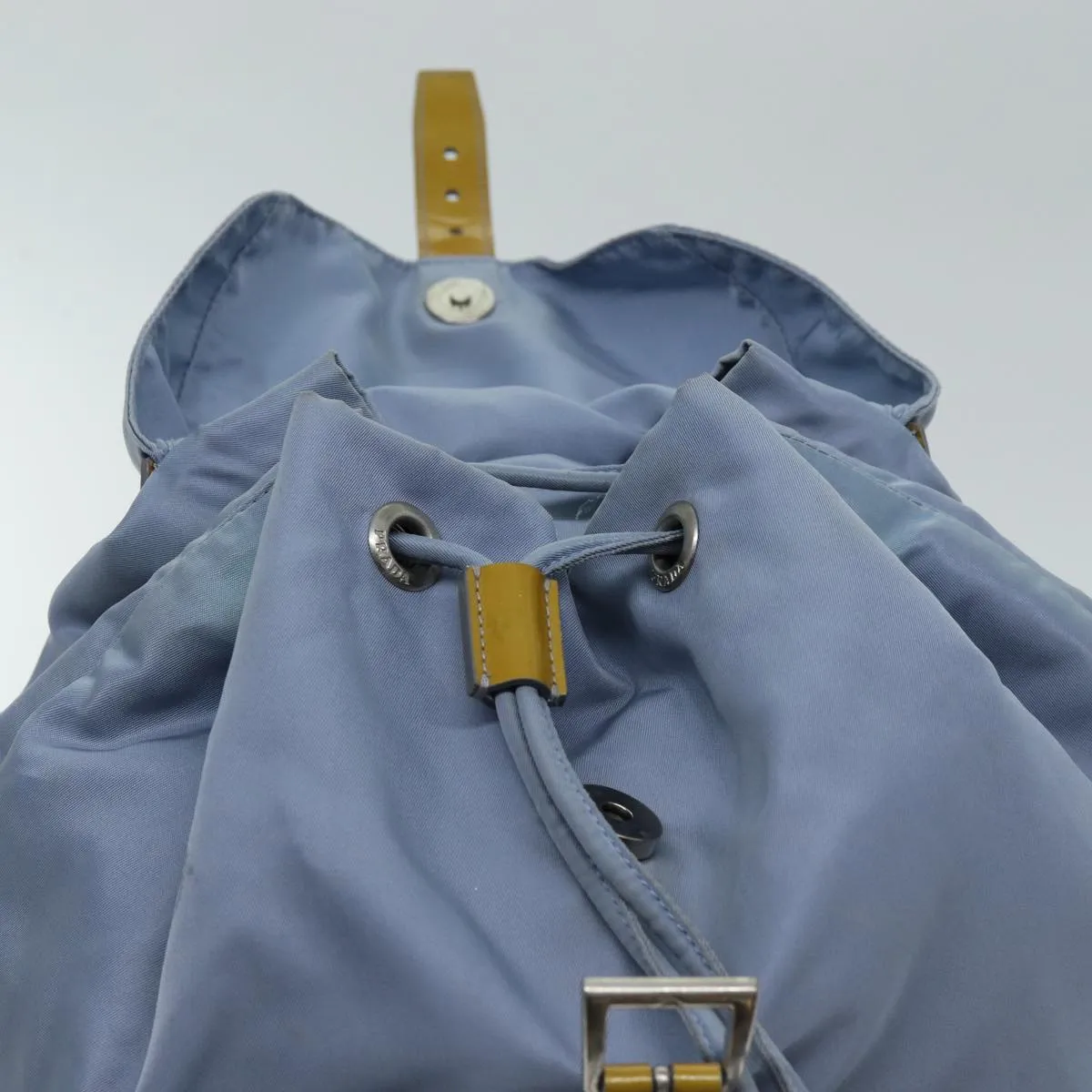 Trendy Inspired Prada Backpack Nylon Light Blue Auth 75233