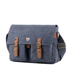 Troop London TRP0210 Classic Messenger Bag in Blue
