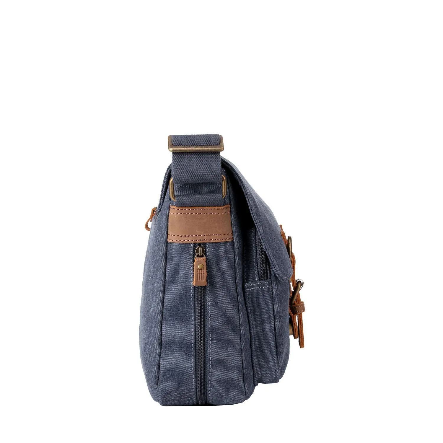Troop London TRP0210 Classic Messenger Bag in Blue