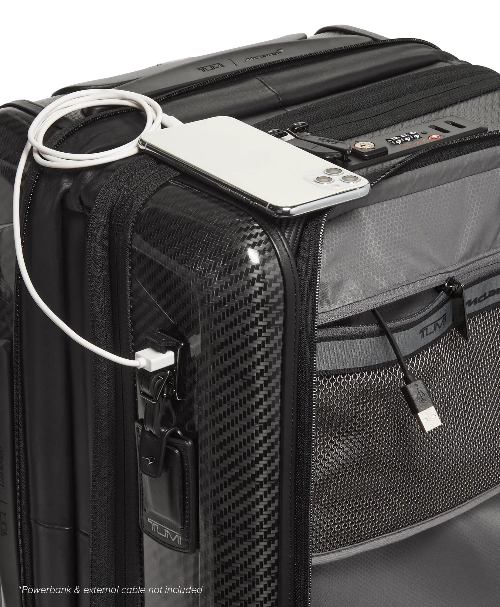 TUMI MCLAREN Aero International Expandable 4 Wheel Carry-On - Carbon