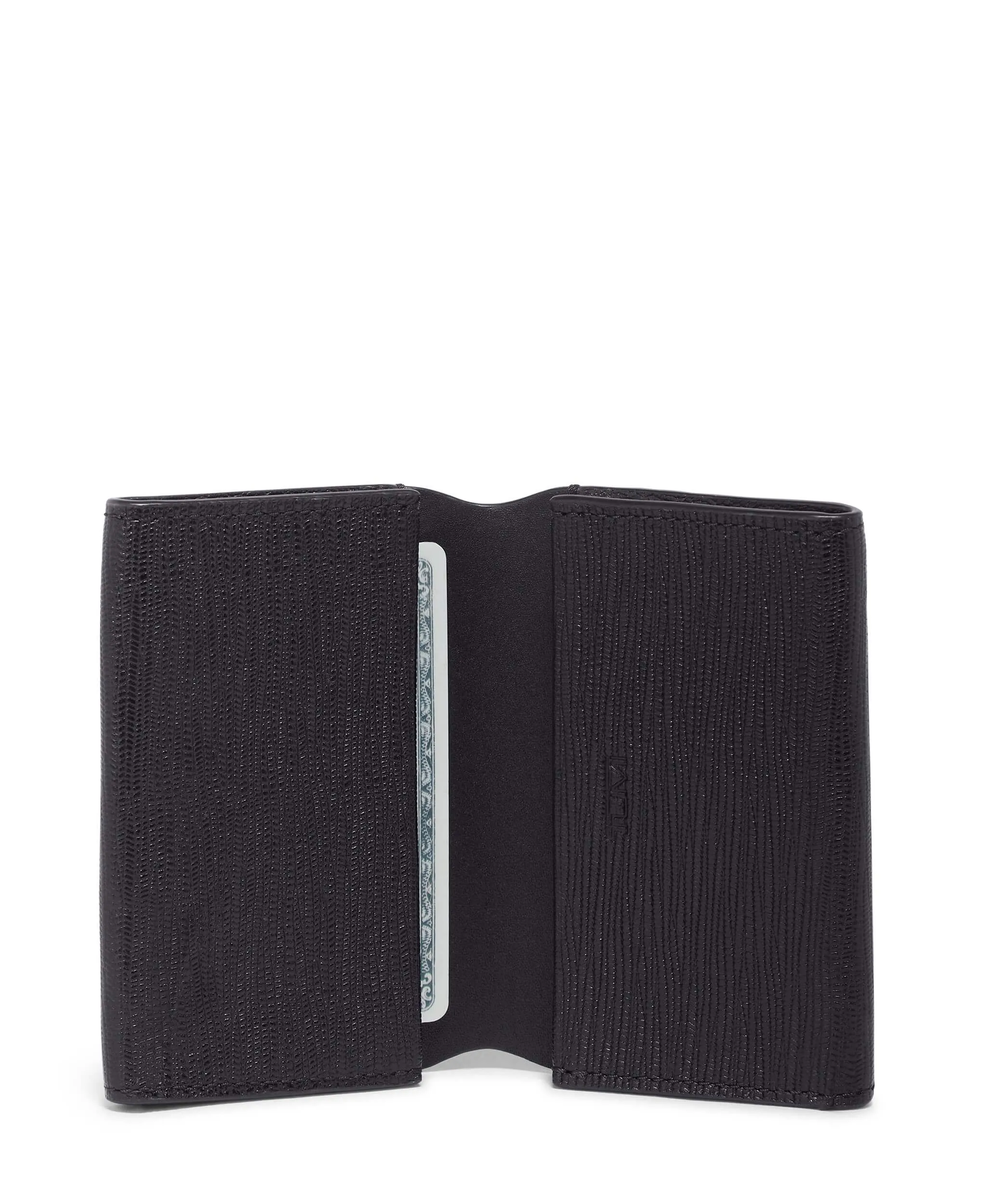 Tumi Nassau Double Gusseted Card Case in Black