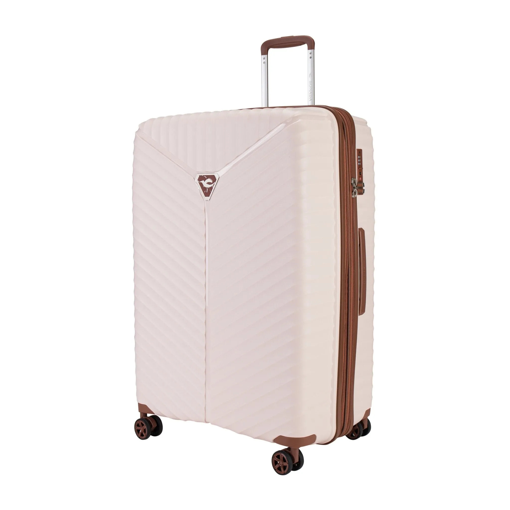Turin Suitcases Set of 3   Beauty Case - Soft Pink
