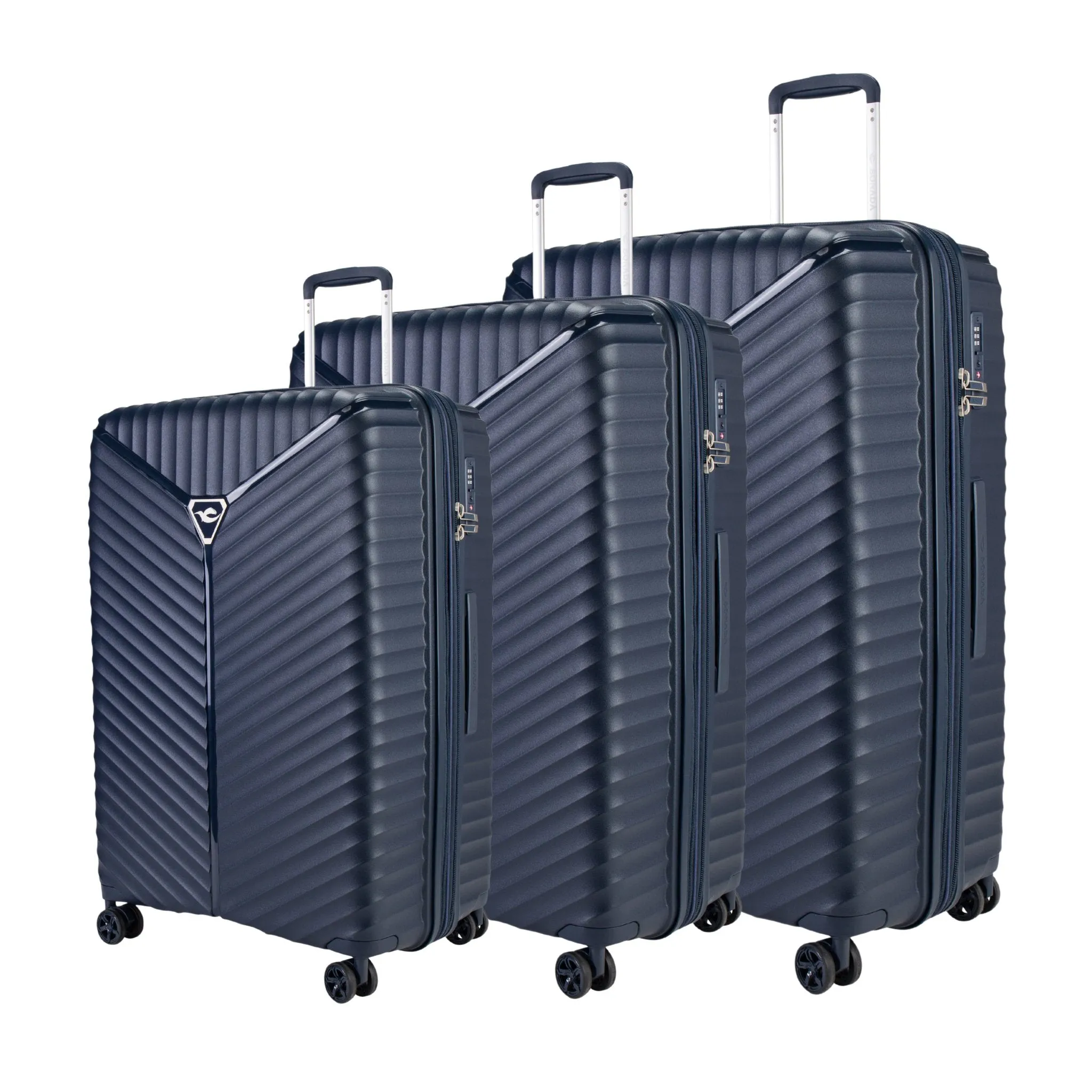 Turin Suitcases Set of 3   Beauty Case - Soft Pink