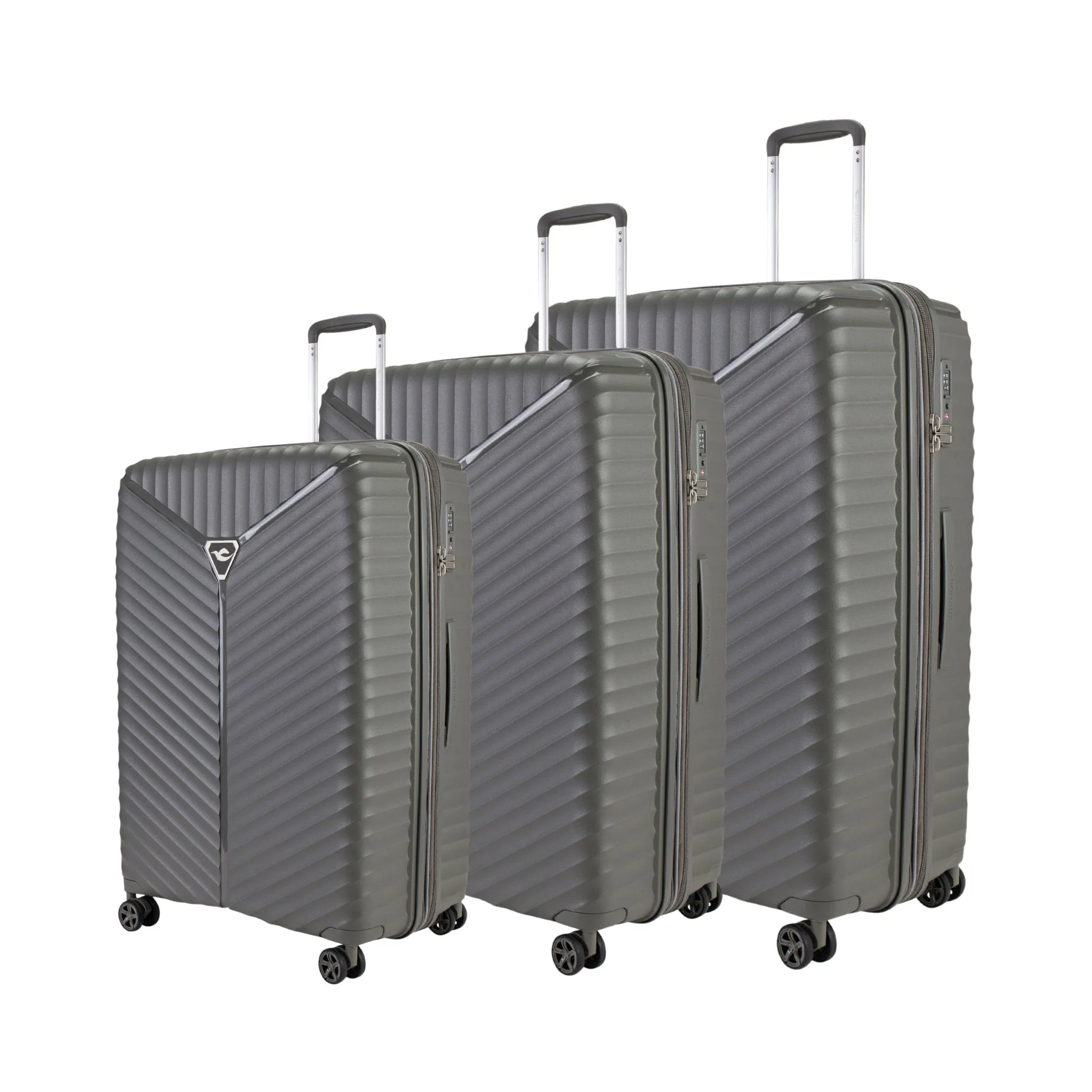 Turin Suitcases Set of 3   Beauty Case - Soft Pink