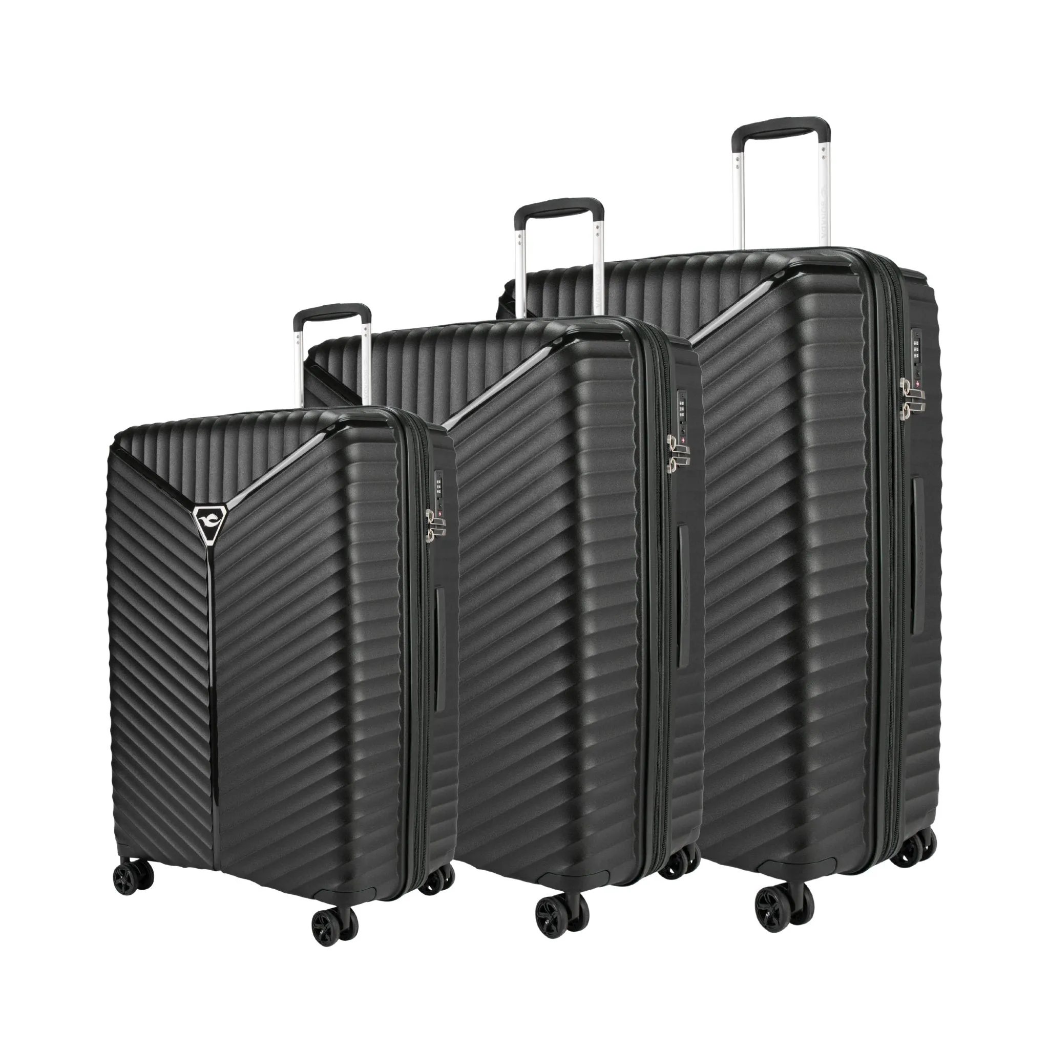 Turin Suitcases Set of 3   Beauty Case - Soft Pink