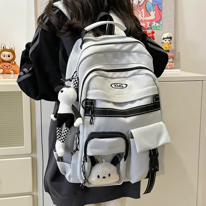 Uakiss New Multi-pocket Women Backpack High Quality Youth Waterproof Backpacks for Teenage Girl Men Female School Book Bag Bagpack
