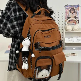 Uakiss New Multi-pocket Women Backpack High Quality Youth Waterproof Backpacks for Teenage Girl Men Female School Book Bag Bagpack