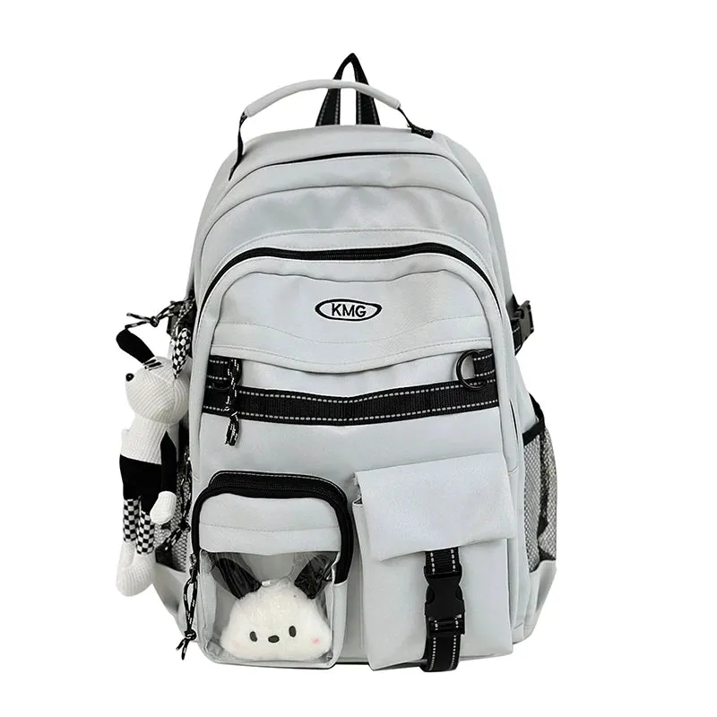 Uakiss New Multi-pocket Women Backpack High Quality Youth Waterproof Backpacks for Teenage Girl Men Female School Book Bag Bagpack