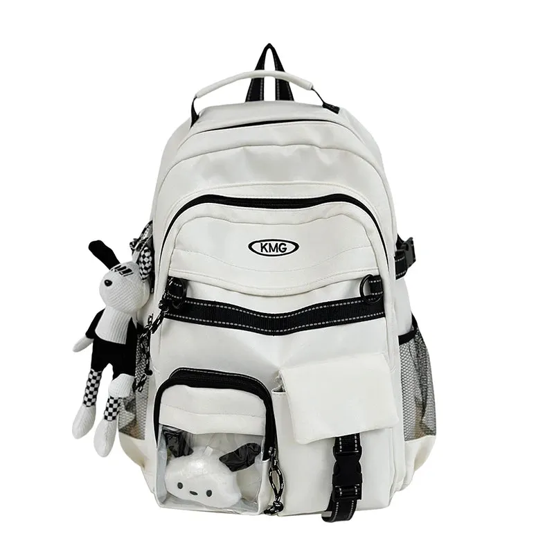Uakiss New Multi-pocket Women Backpack High Quality Youth Waterproof Backpacks for Teenage Girl Men Female School Book Bag Bagpack