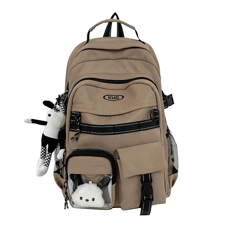 Uakiss New Multi-pocket Women Backpack High Quality Youth Waterproof Backpacks for Teenage Girl Men Female School Book Bag Bagpack
