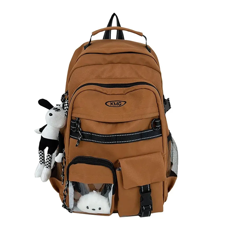 Uakiss New Multi-pocket Women Backpack High Quality Youth Waterproof Backpacks for Teenage Girl Men Female School Book Bag Bagpack