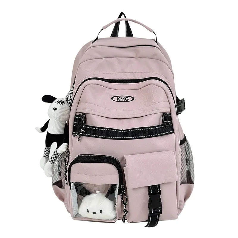 Uakiss New Multi-pocket Women Backpack High Quality Youth Waterproof Backpacks for Teenage Girl Men Female School Book Bag Bagpack