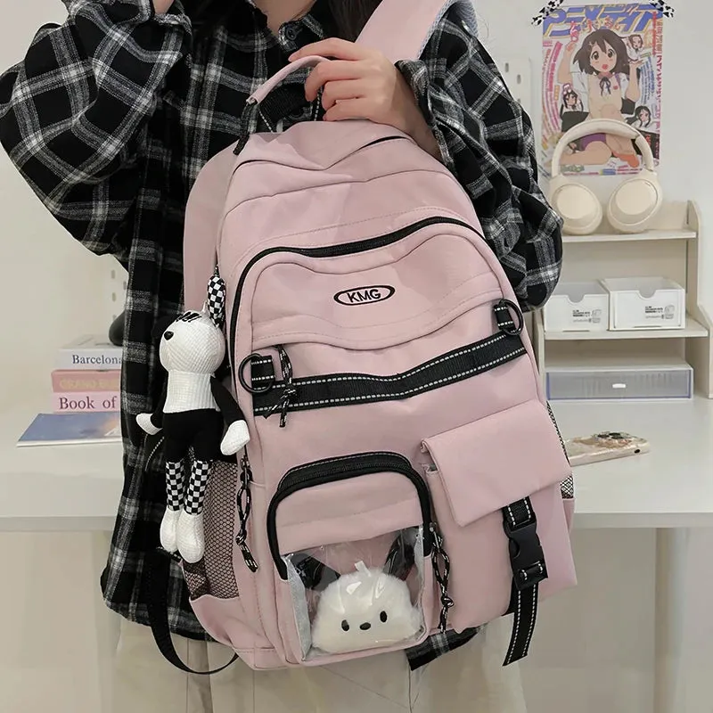 Uakiss New Multi-pocket Women Backpack High Quality Youth Waterproof Backpacks for Teenage Girl Men Female School Book Bag Bagpack