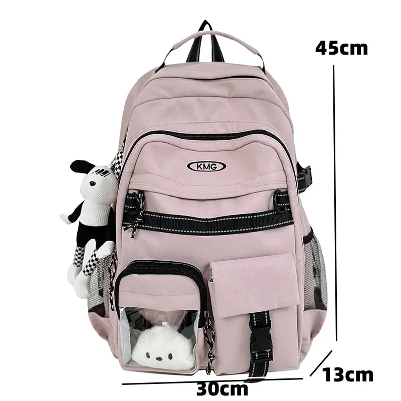 Uakiss New Multi-pocket Women Backpack High Quality Youth Waterproof Backpacks for Teenage Girl Men Female School Book Bag Bagpack
