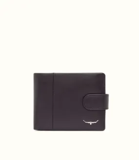 Wallet with Coin Pocket & Tab Black