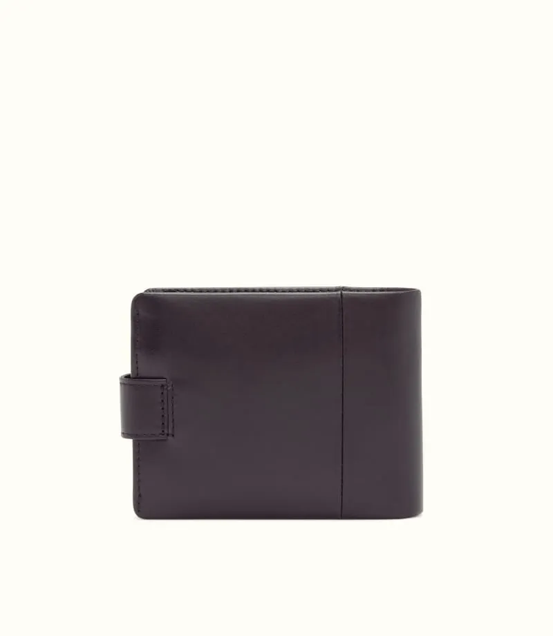 Wallet with Coin Pocket & Tab Black