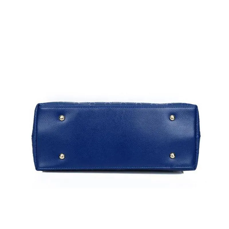 Women Set of Four Faux-Leather Handbags Tote Messenger Wallet wristlet Sling Bag
