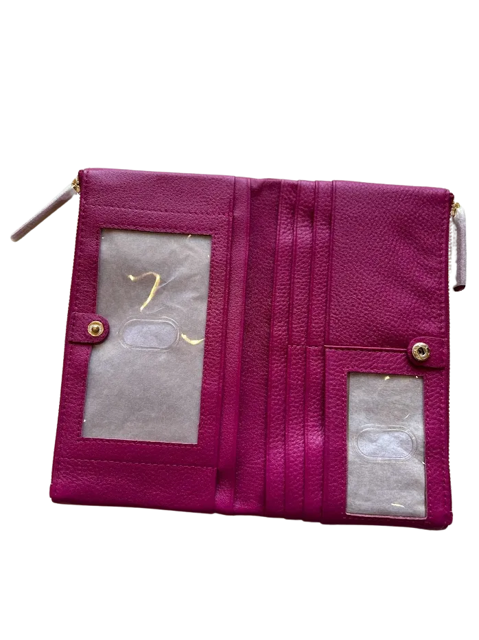 Women's Wallets, Sophia Soft Double Zipper Leather Wallet