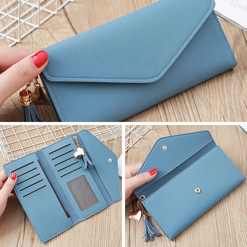 WW137 - Elegant Blue Women's wallet